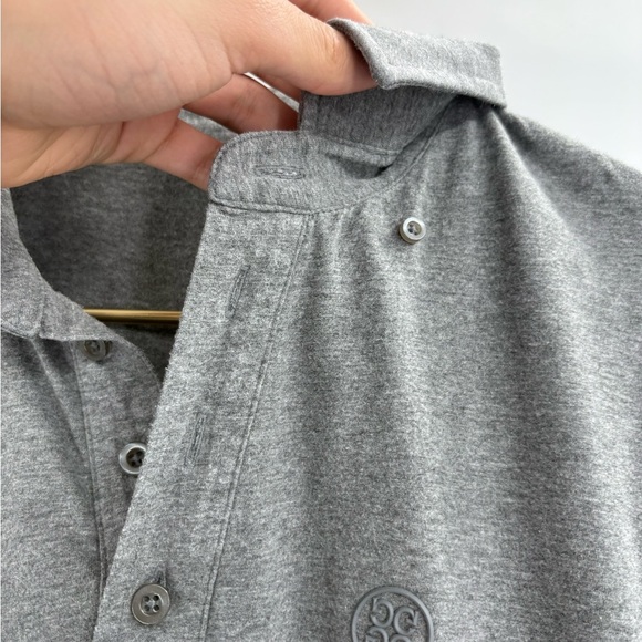 G/FORE Men’s tennis Gray Golf Polo Shirt Short Sleeve Classic size medium - Picture 4 of 14